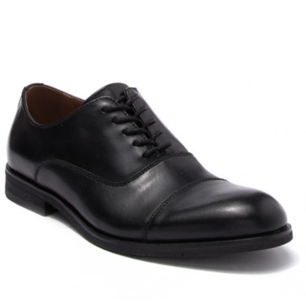 Frye Men’s Scott Cap black leather Oxford dress shoes size 7